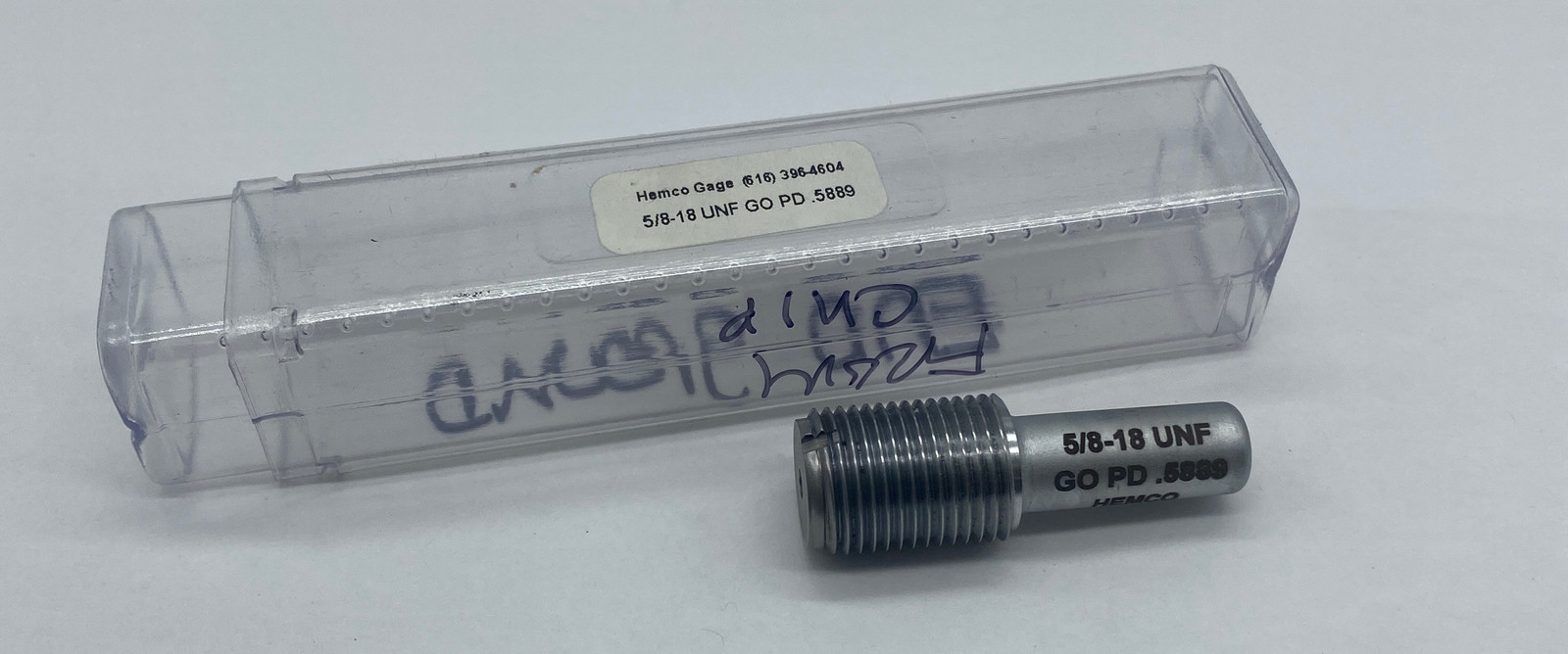 Hemco 5/8-18 UNF Go PD 0.5889 Thread Plug Gage  - $38.70