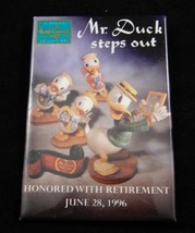 WDCC Mr Duck Steps Out Retirement 1996 Button - £8.00 GBP