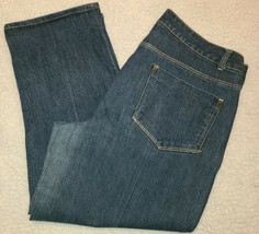 Faded Glory Women&#39;s Capri Jeans Size 14 Blue (B24) - $11.21