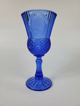 Vintage 1976 Fostoria Avon George Washington Elegant Cobalt Blue Chalice Goblet - £11.00 GBP