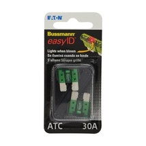 Bussmann BP/ATC-30ID easyID Illuminating Blade Fuse, (Pack of 2) - £7.02 GBP
