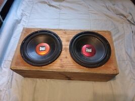 2 12 Dual Subwoofers With Huge Box - $198.00