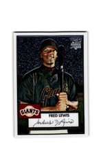 2007 Topps '52 Chrome Baseball Card #TCR26 Fred Lewis 1077/1952 Giants - $0.99