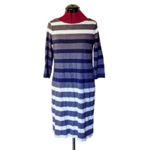 Tommy Hilfiger Tunic Dress Multicolor Women 3/4 Sleeve Size Medium Striped - $43.56