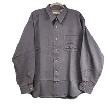 Ford Work Shirt Mens Extra Large Gray Button Up Munsingwear Mechanic - £13.10 GBP