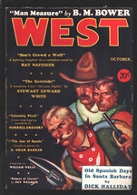 West 10/1933-Duncan McMillian cover art-Ray Nafziger-B.M. Bower-S. Omar Barke... - £200.92 GBP