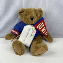 Vermont Teddy Bear 15&quot; Mom&#39;s Biggest Fan Plush Stuffed Animal Go Mom Mother - £20.67 GBP