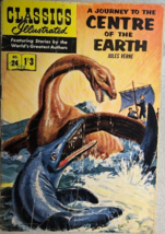 Classics Illustrated #24 Journey To Center Earth (Hrn 138) Uk Comics Edition Vg+ - £19.77 GBP