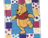 Beacon Winnie the Pooh Baby Blanket Satin Trim 1990s Patchwork WPL1675 - £23.58 GBP
