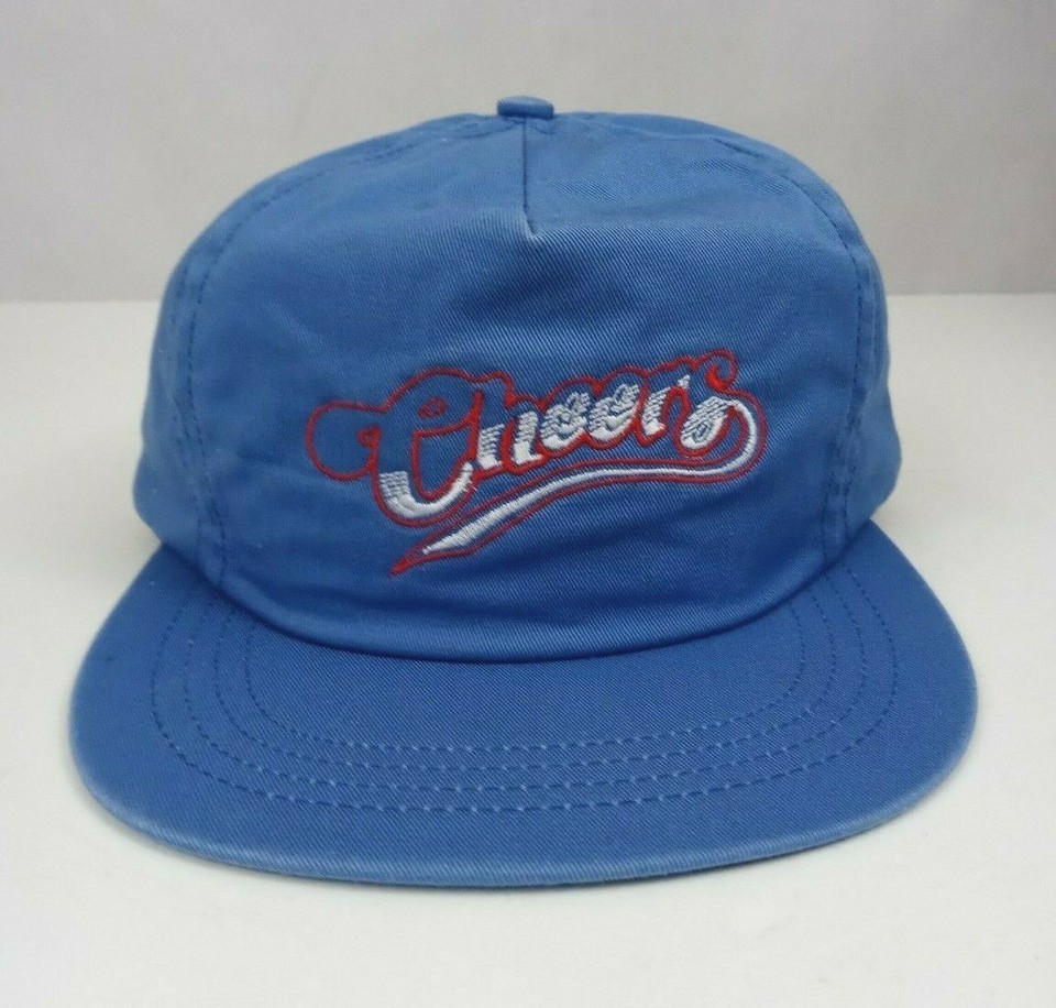Vintage Blue Cheers TV Show Snapback Adjustable Truckers Baseball Cap Hat - $29.69