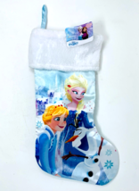 Frozen 18&quot; Satin Christmas Stocking with Plush Cuff - £5.44 GBP