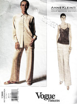Misses&#39; JACKET, TOP &amp; PANTS ANN KLEIN II 1994 Vogue Pattern 1344 Sizes 6... - $12.00