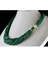 Vintage Natural Emerald Beaded Studded With Diamond 18k Gold Important N... - £18,844.87 GBP