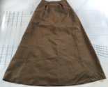 Vintage Gianfranco Ferre Studio Skirt Womens 10 Brown Side Zip Maxi Length - $29.69