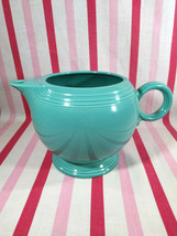 Lovely Vintage Homer Laughlin Fiesta Circle Handle Turquoise Large Teapot Only - £18.88 GBP