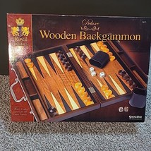 Royal Games Deluxe Wooden Briefcase Backgammon Game Brand New In Box Sealed - $25.00