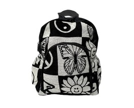 Mia Jewel Shop Hippie Pattern Small Backpack Trippy Print Adjustable Strap Cushi - $29.69