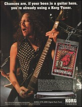 Metallica Kirk Hammett 2006 Korg DTR-2000 Digital Rack Guitar Tuners ad print - $4.01