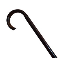 Dark walking stick, Classic wooden cane, Minimalist and lightweight walk... - £70.82 GBP