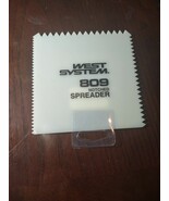 West System Plastic Notched Spreader Thin Straight Edge 4 In x 4 In Whit... - $7.98 CAD