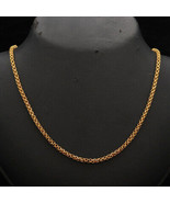 22k Hallmark Jewelry Gold 9&quot; Wheat Chain Half Mother Gift For Sister Jew... - £2,036.96 GBP