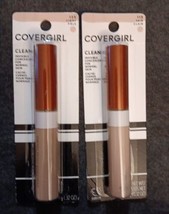 2 CoverGirl - Clean Invisible Concealer #125 Light Pale - #115 Fair Clai... - £19.40 GBP