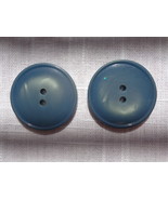Blue/Gray 2 hole Buttons Vintage (#3712) - $13.60 CAD