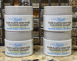 Bundle of 4 Kiehl's Rare Earth Deep Pore Cleansing Masque 0.5oz Each- 2 ... - $19.75