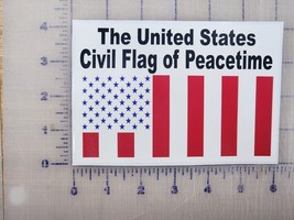 United States Civil Flag of Peacetime Factory Decal American Flag  decal... - $3.95