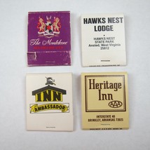 4 Vintage Matchbooks The Monteleone Hawks Nest Lodge Inn Ambassador Heritage Inn - £15.62 GBP