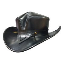 The Rambler Black Leather Hat - $275.00