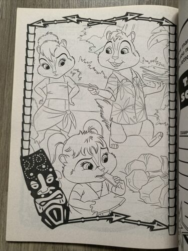 2011 Alvin and the Chipmunks Chipwrecked Coloring & Activity Book Colouring NEW - Books