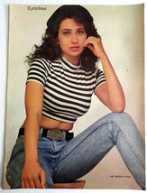 Bollywood Actor Rare Original Poster Karisma Kapoor 12 inch x 16 inch In... - £19.30 GBP