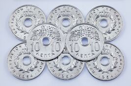 1954 Grèce 10 Lepta Pièce de Monnaie Lot (8 Pièces) Tout En Bu État! Km #78 - $1,236.49 MXN