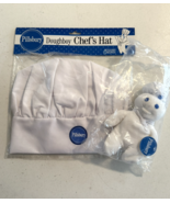 Pillsbury Doughboy Chef&#39;s Chef Hat Cap &amp; Beanbag Plush Advertising 1997 ... - $40.30 CAD