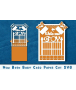 New Born Baby Card Paper Cut SVG bundle - €39,03 EUR