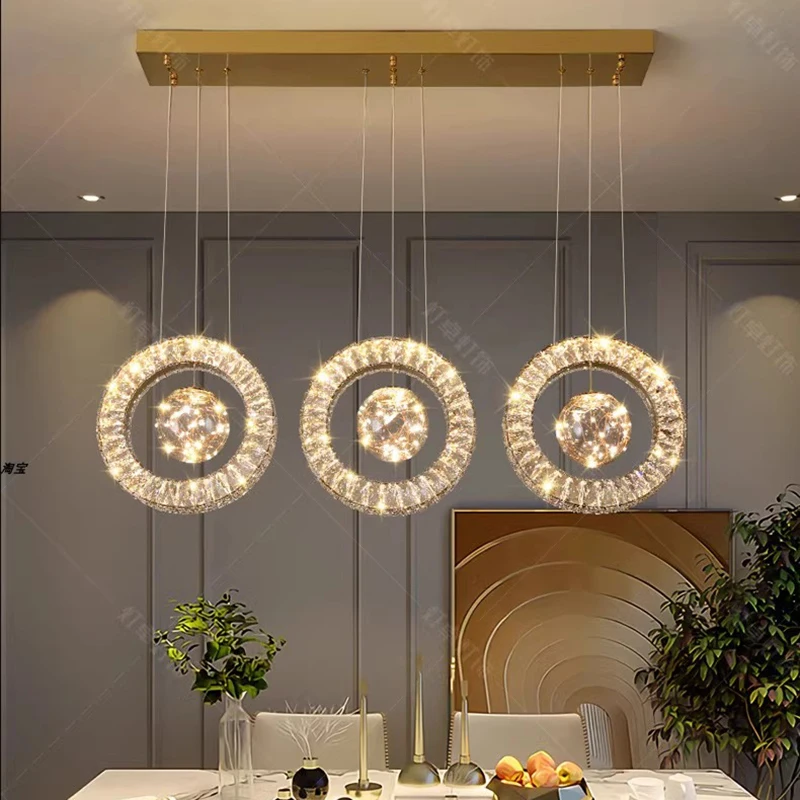 home decorationPendant lights, luxury crystal living room chandelier, di... - $453.60+