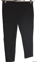 EILEEN FISHER S/P PULLON PANTS BLACK STRETCH ANKLE LEG MADE WITH ITALIAN... - $16.83