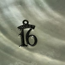 Vintage Sweet 16 Sterling Silver Marked Small Pendant or Charm – marked on backs - £9.73 GBP