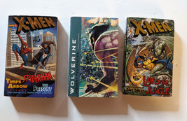 Lot of 3 X-Men &amp; Spiderman Wolverine Paperback Book Novels Times Arrow Stan Lee - £15.65 GBP