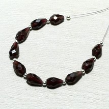 10pcs Natural Red Garnet Drop Beads Loose Gemstone 21.05cts Size 7x5mm To 8x6mm - £6.70 GBP