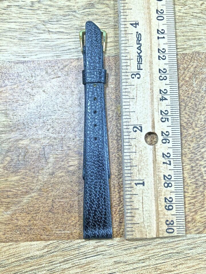 Primary image for Vintage Speidel (NIB) Black Fine Grain Cowhide Watch Band (13mm or 1/2")(K8023)