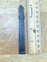 Vintage Speidel (NIB) Black Fine Grain Cowhide Watch Band (13mm or 1/2&quot;)... - $18.99
