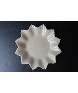 Vtg Irish Belleek Ruffled Edge Star Trinket Nut Candy Dish Black 3rd Mark - €21,44 EUR