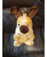 Vintage 1986 Acme Premium Supply Plush Wrinkled Dog Fair Prize Carnival Toy - $21.74 CAD