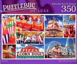 County Fair - 350 Pieces Deluxe Jigsaw Puzzle - £9.33 GBP