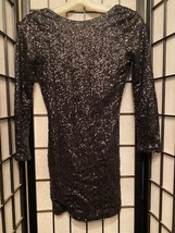 EUC Divided by H &amp; M Black Sequin Dress Size 2  - £14.80 GBP