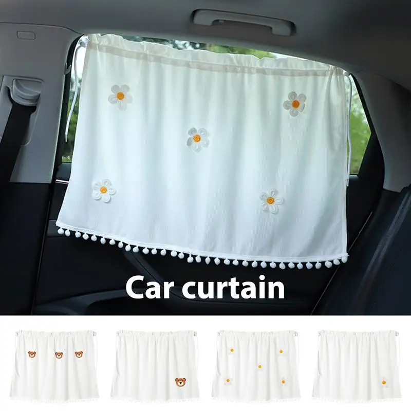 Cartoon Car Curtain Sunshades Car Curtains Blackout Window UV Protection - £12.15 GBP+