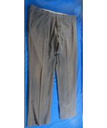 EDDIE BAUER 100% COTTON GRAY FLAT FRONT MENS WORK CASUAL DRESS PANTS 40X32 - $383.61 MXN