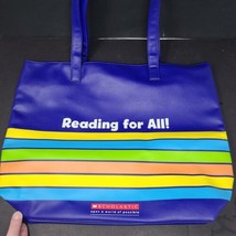 Reading For All Limited Edition Scholastic Book Tote Bag 19&quot; Large Rainbow - £15.96 GBP